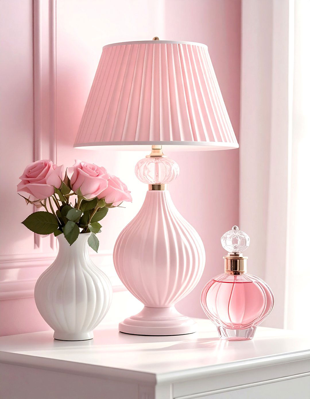 Feminine nightstand styling - 30 nightstand vignette ideas