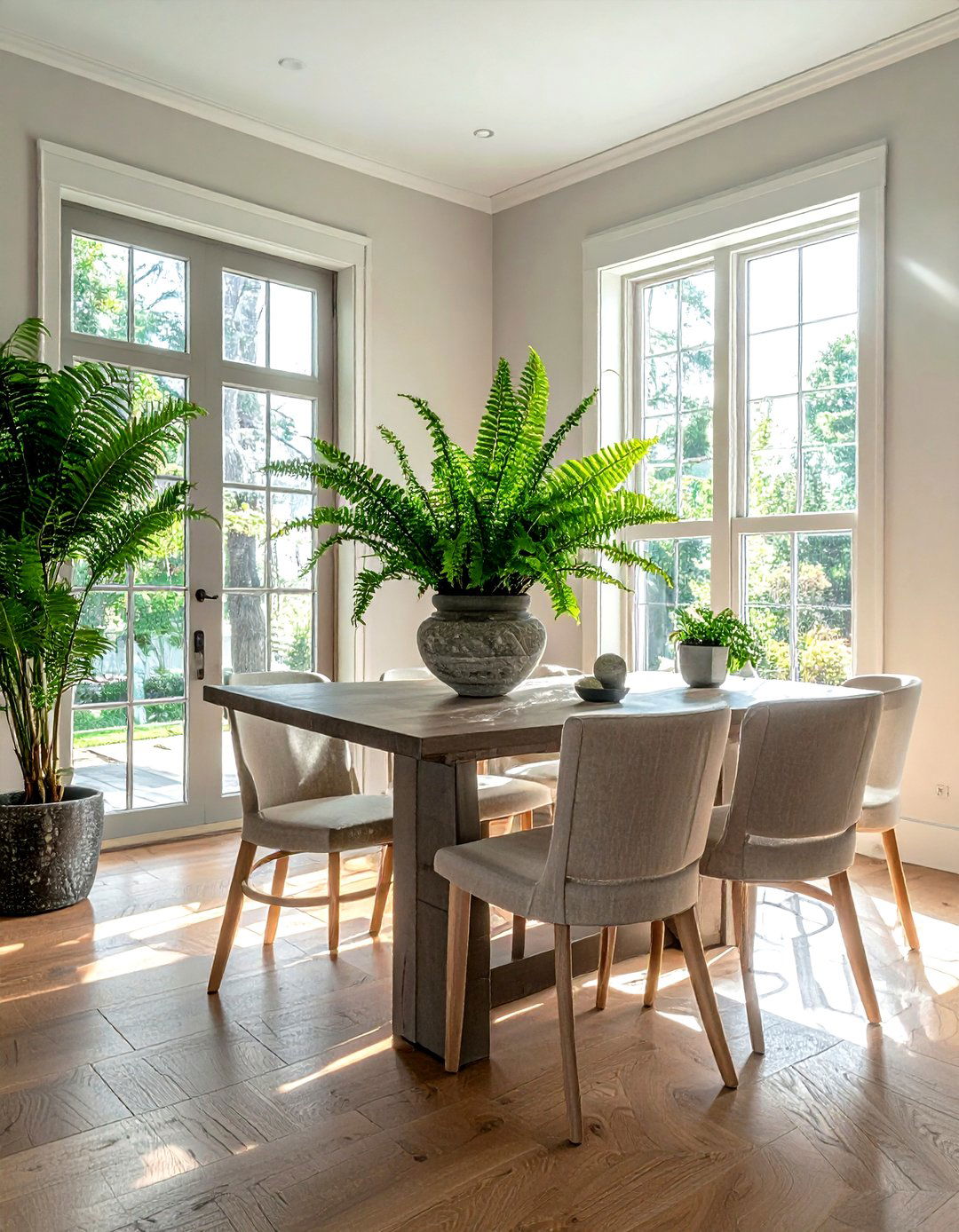 Fern Plant Decoration - 30 woodland dining room ideas