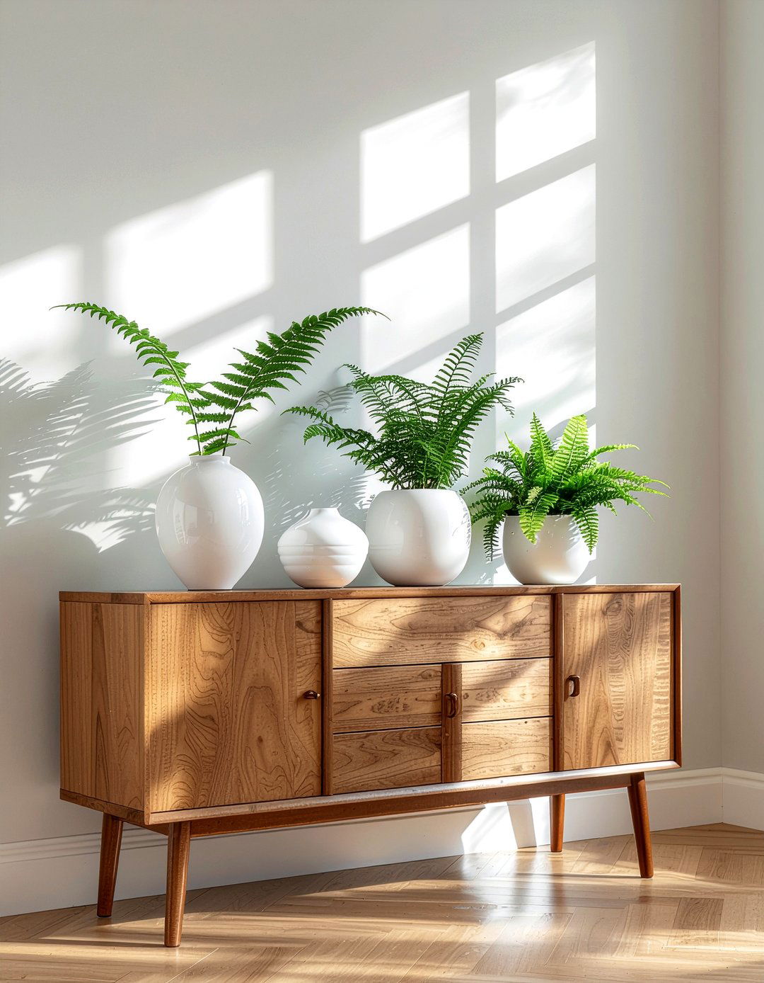 Fern dining sideboard - 30 fern decor ideas