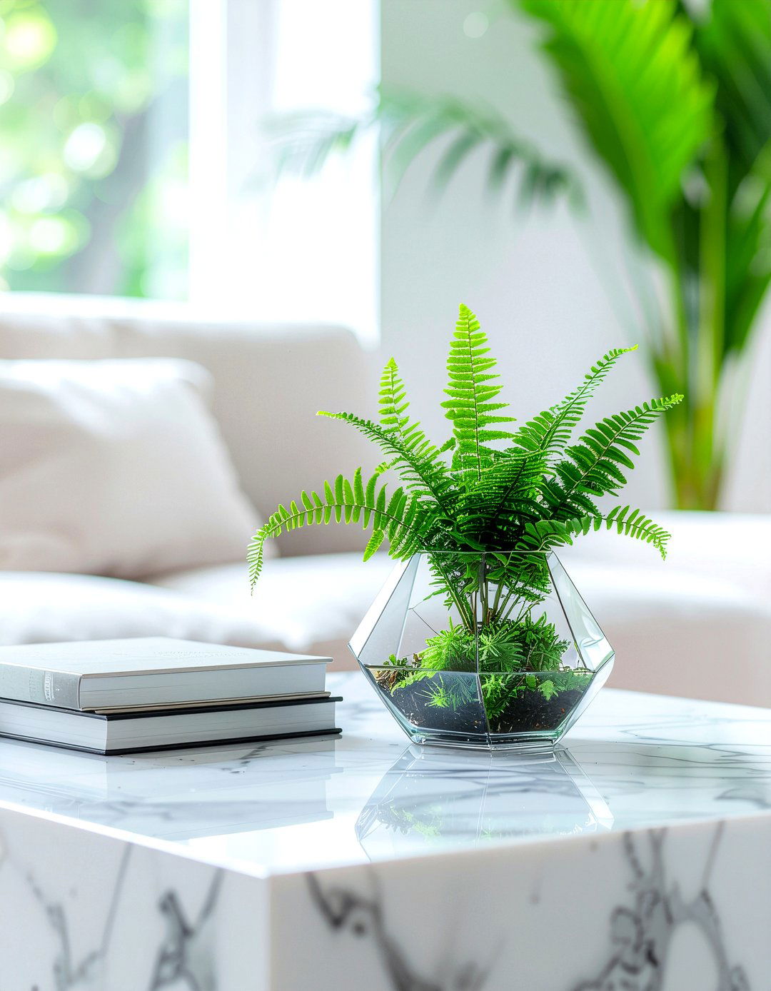 Fern glass terrarium - 30 fern decor ideas