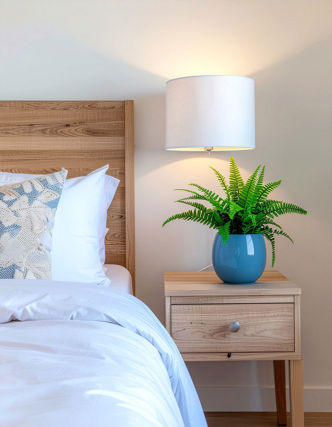 Fern guest nightstand - 30 fern decor ideas