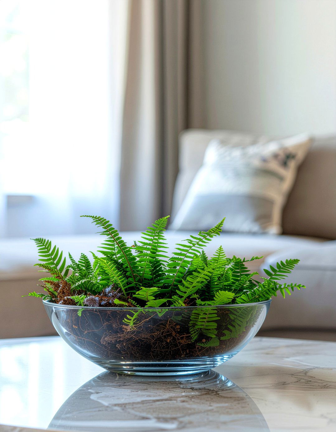 Fern leaf display - 30 living room flower arrangements