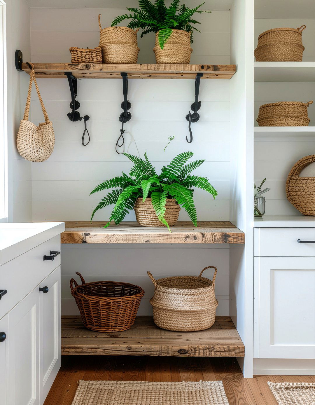 Fern mudroom storage - 30 fern decor ideas
