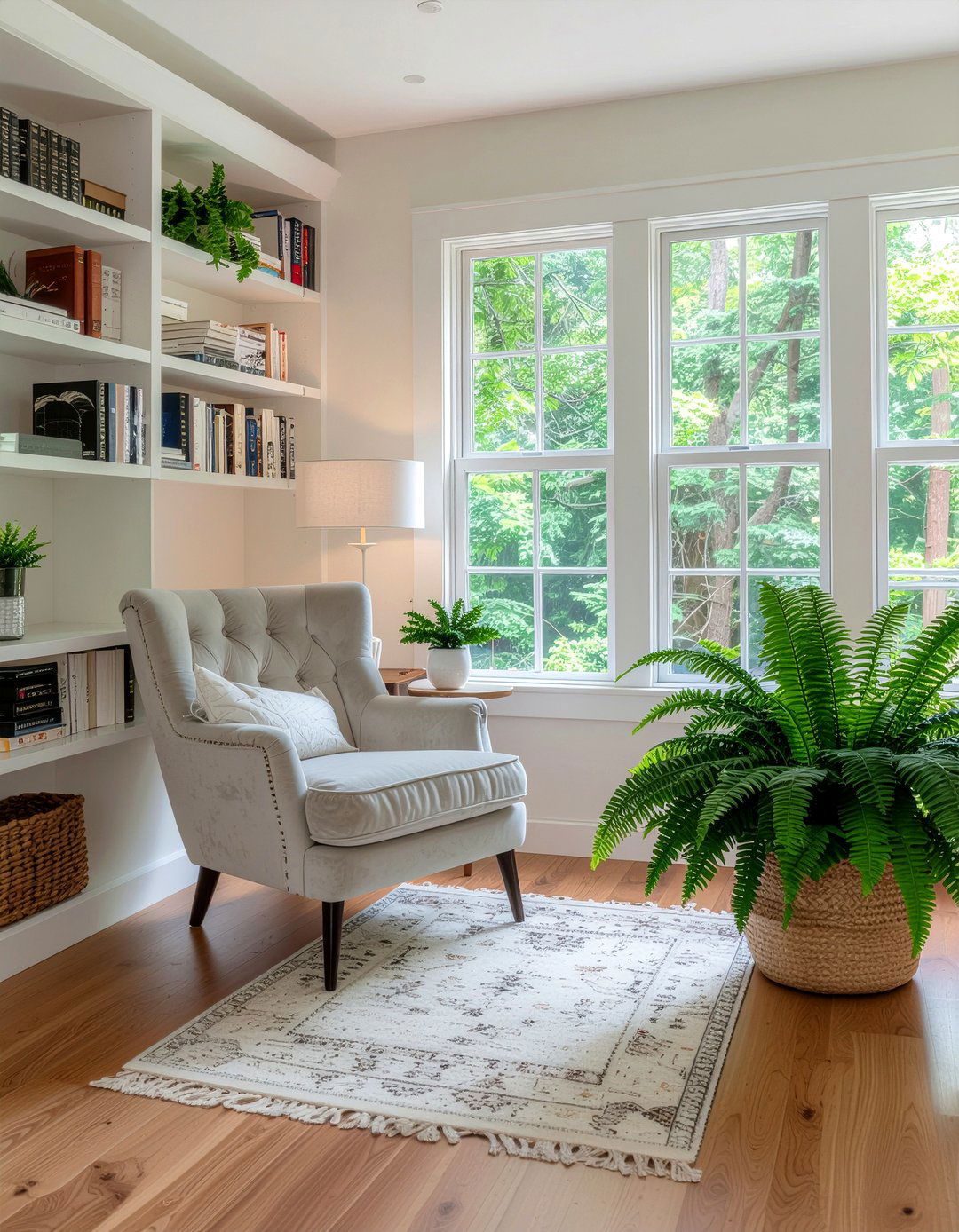Fern reading nook - 30 fern decor ideas