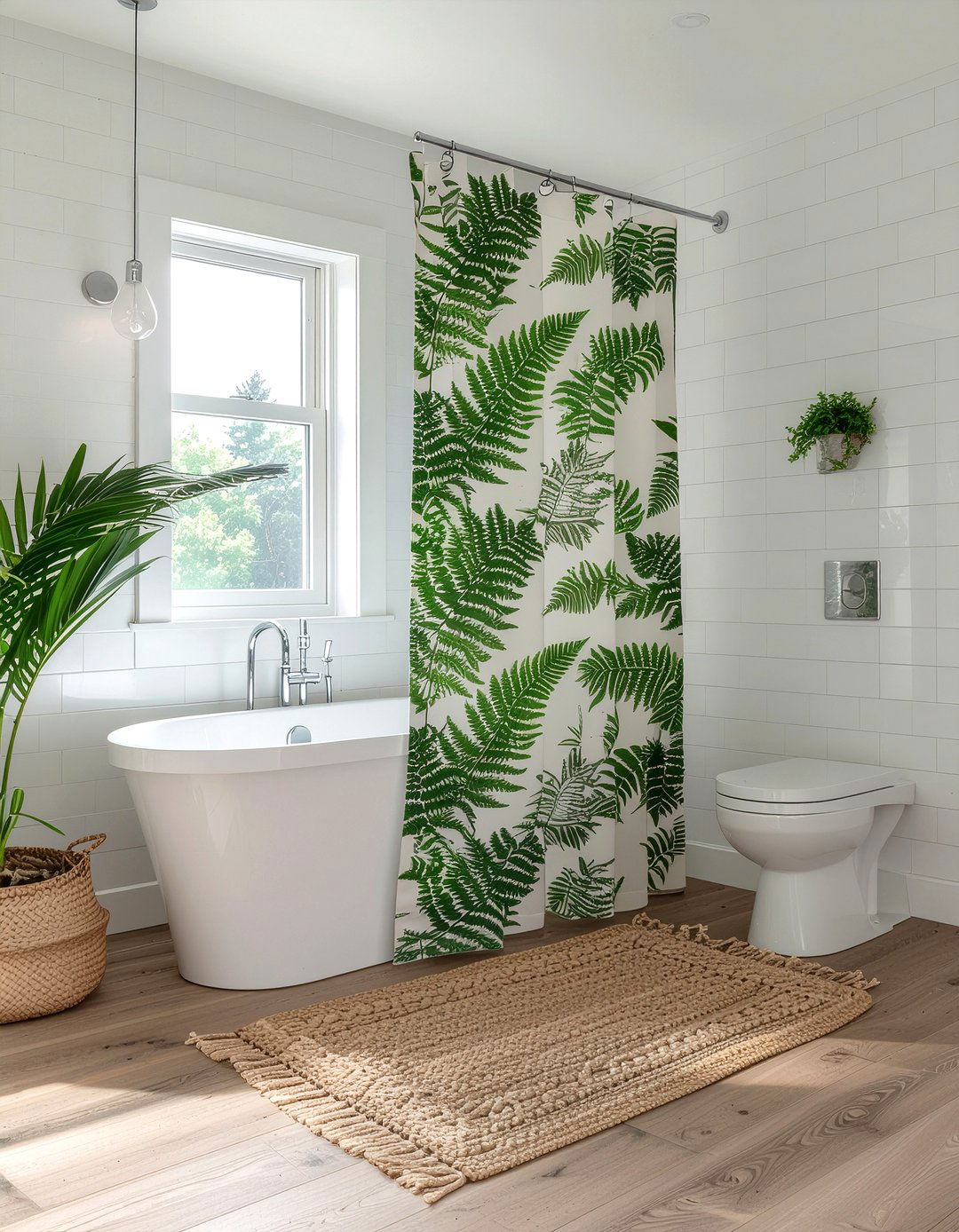 Fern shower curtain - 30 fern decor ideas