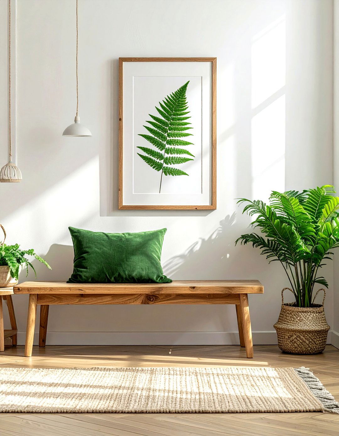 Fern wall hanging - 30 jungle decor ideas