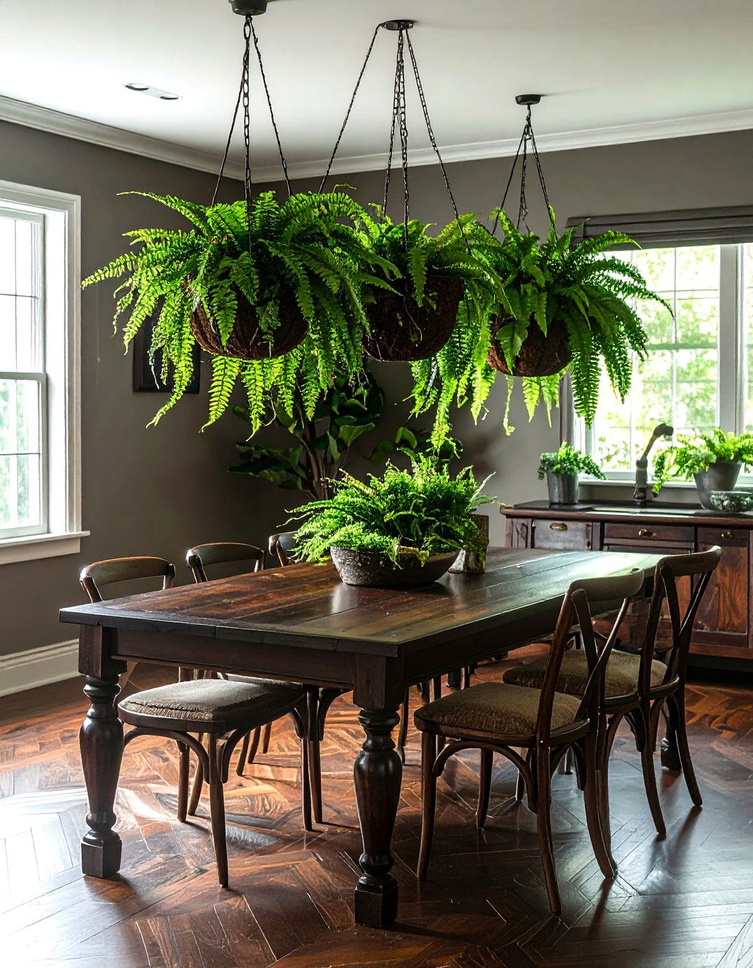 30 Lush Dining Room Hanging Plant Ideas for Vertical Decor