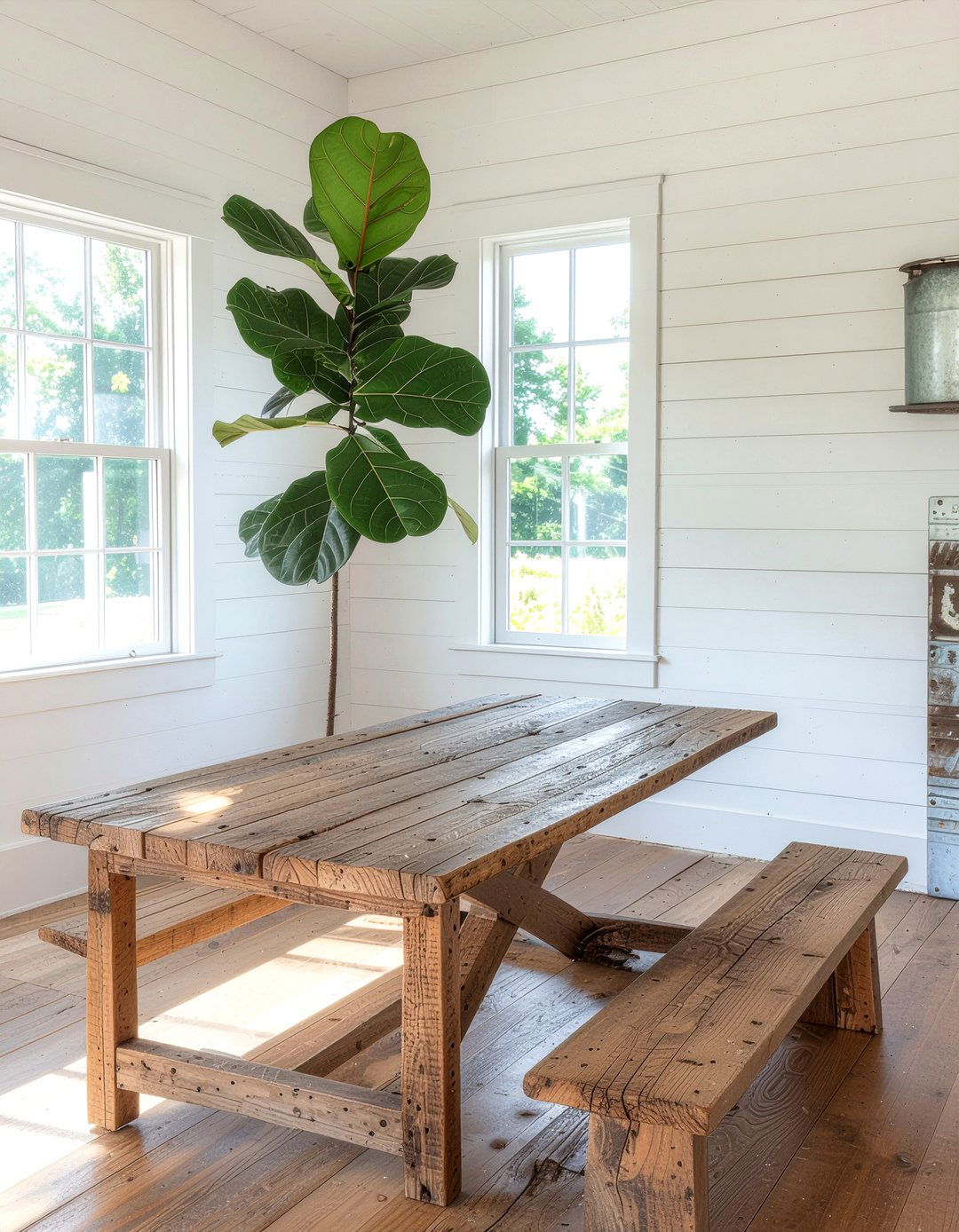 Fiddle Leaf Fig In Farmhouse Interior - 30 fiddle leaf fig ideas
