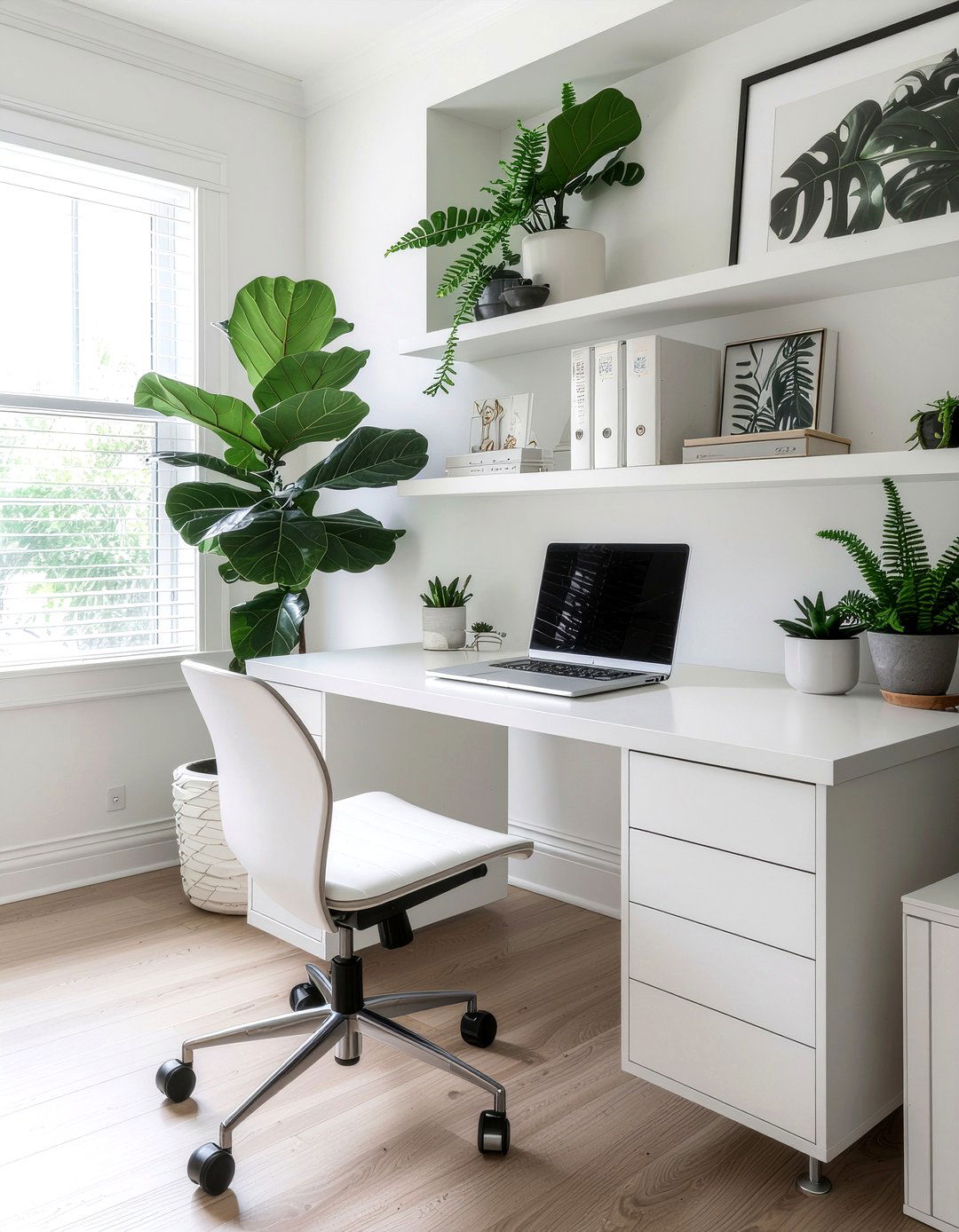 Fiddle Leaf Fig In Home Office - 30 fiddle leaf fig ideas