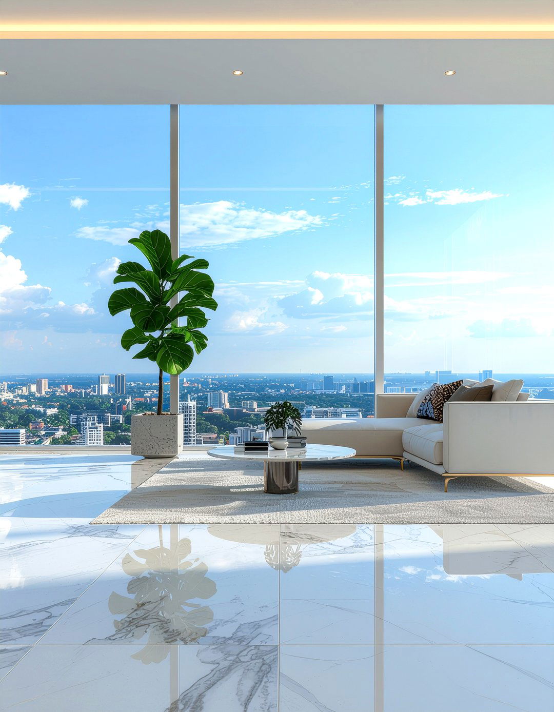 Fiddle Leaf Fig In Luxury Penthouse - 30 fiddle leaf fig ideas