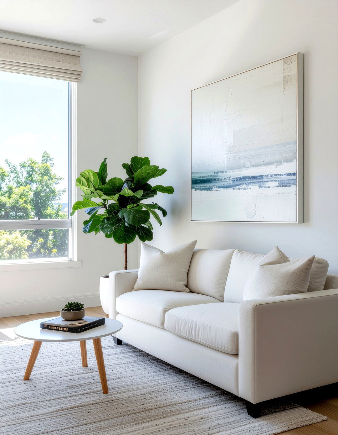 Fiddle Leaf Fig In White Ceramic Pot - 30 fiddle leaf fig ideas