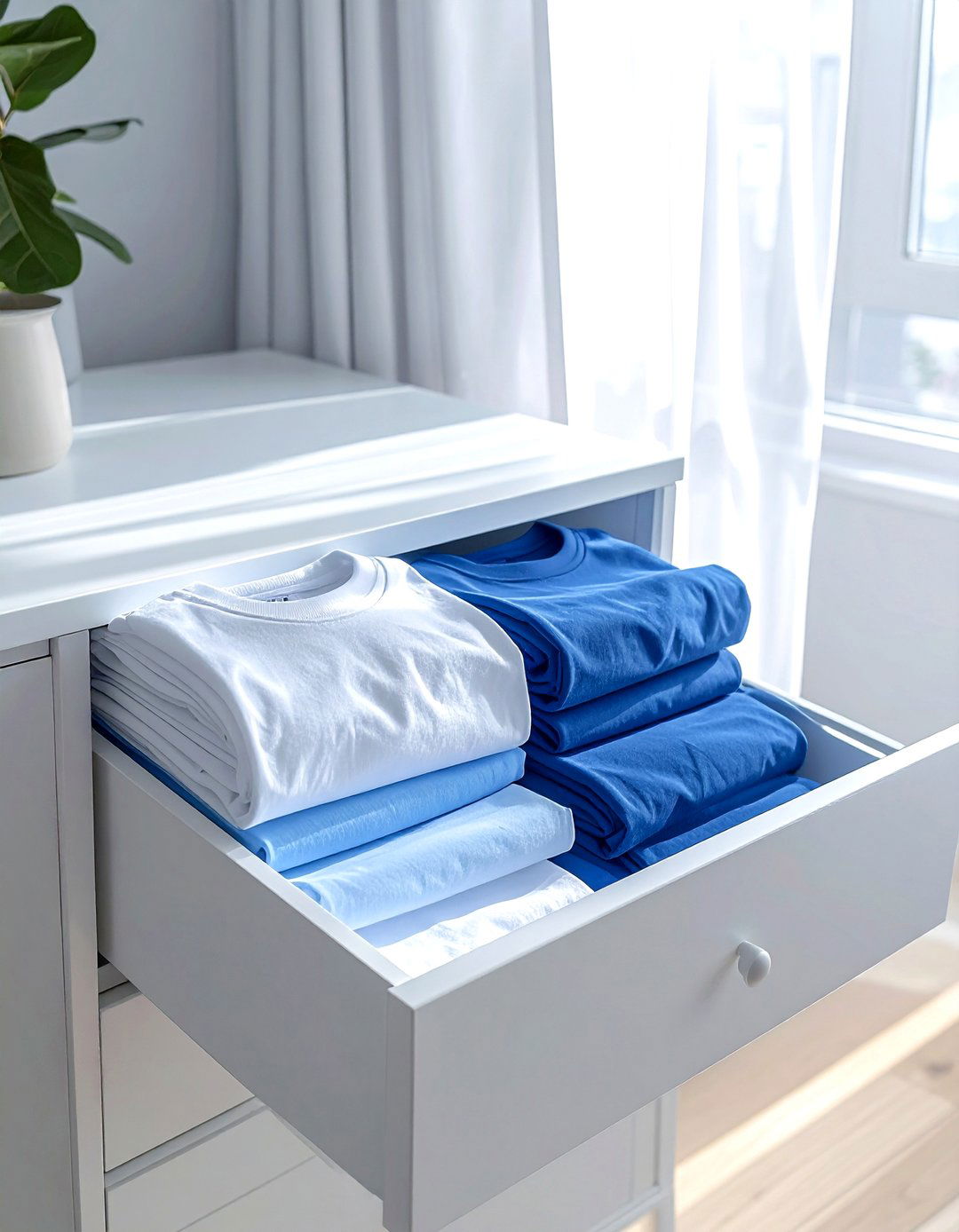 File Folding Clothes - 30 bedroom drawer organization ideas