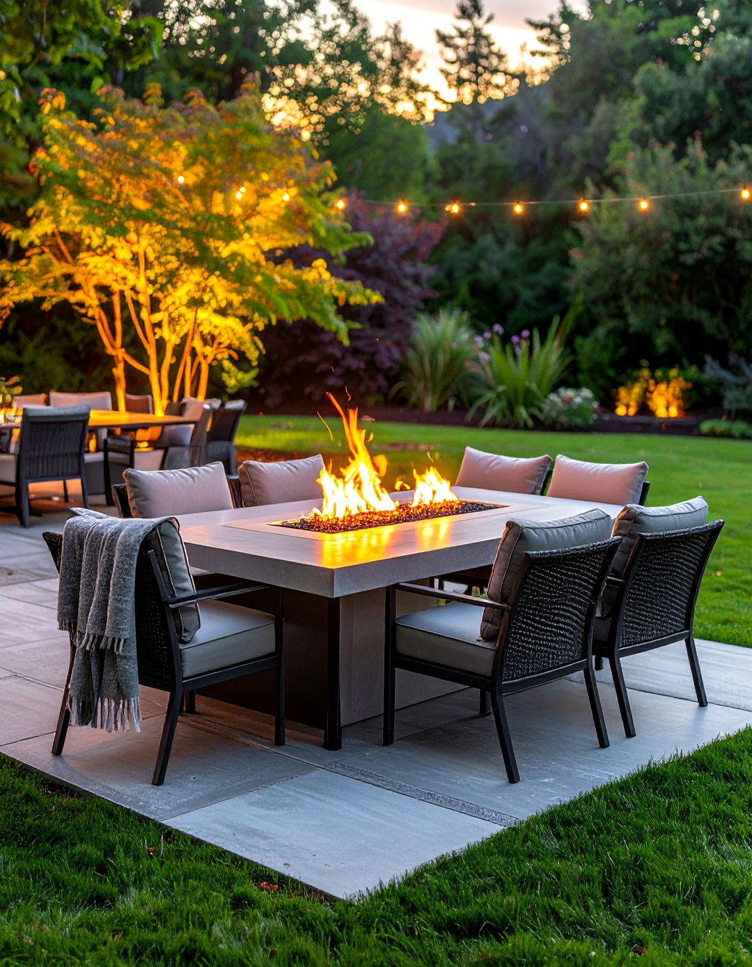 Fire Pit Dining Area - 30 patio dining ideas
