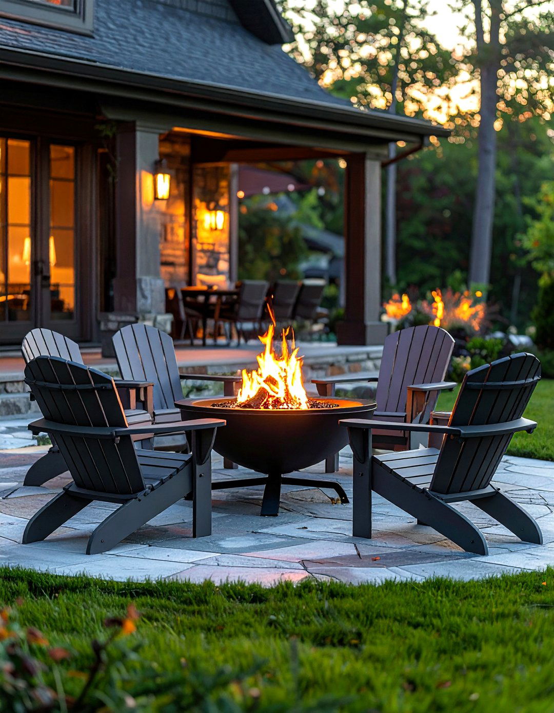 Fire pit - 30 back porch decor ideas