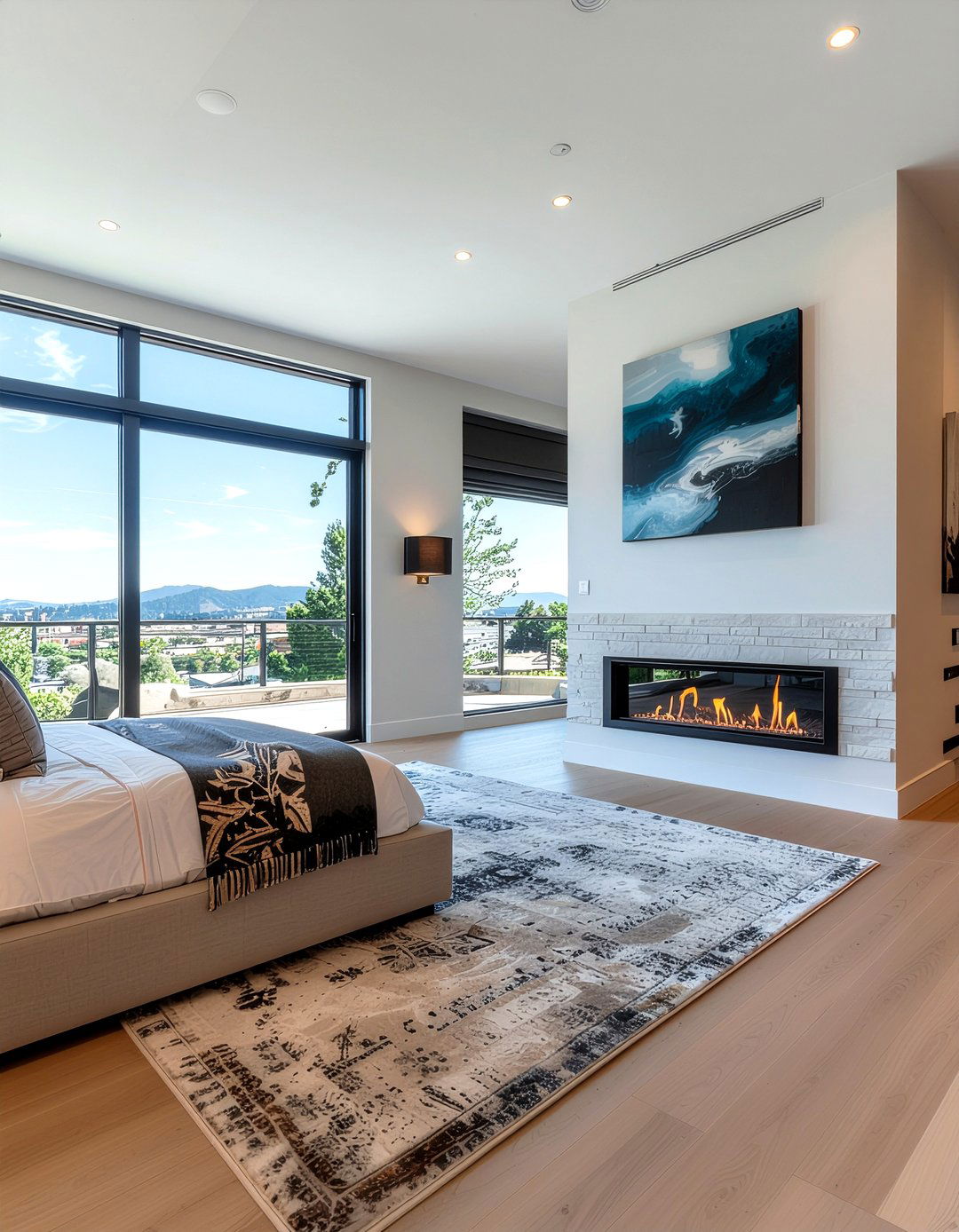 Fireplace Bedroom Wall - 30 bedroom niche ideas