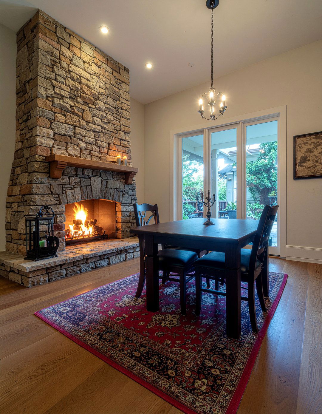 Fireplace Dining Area - 30 romantic dining room ideas