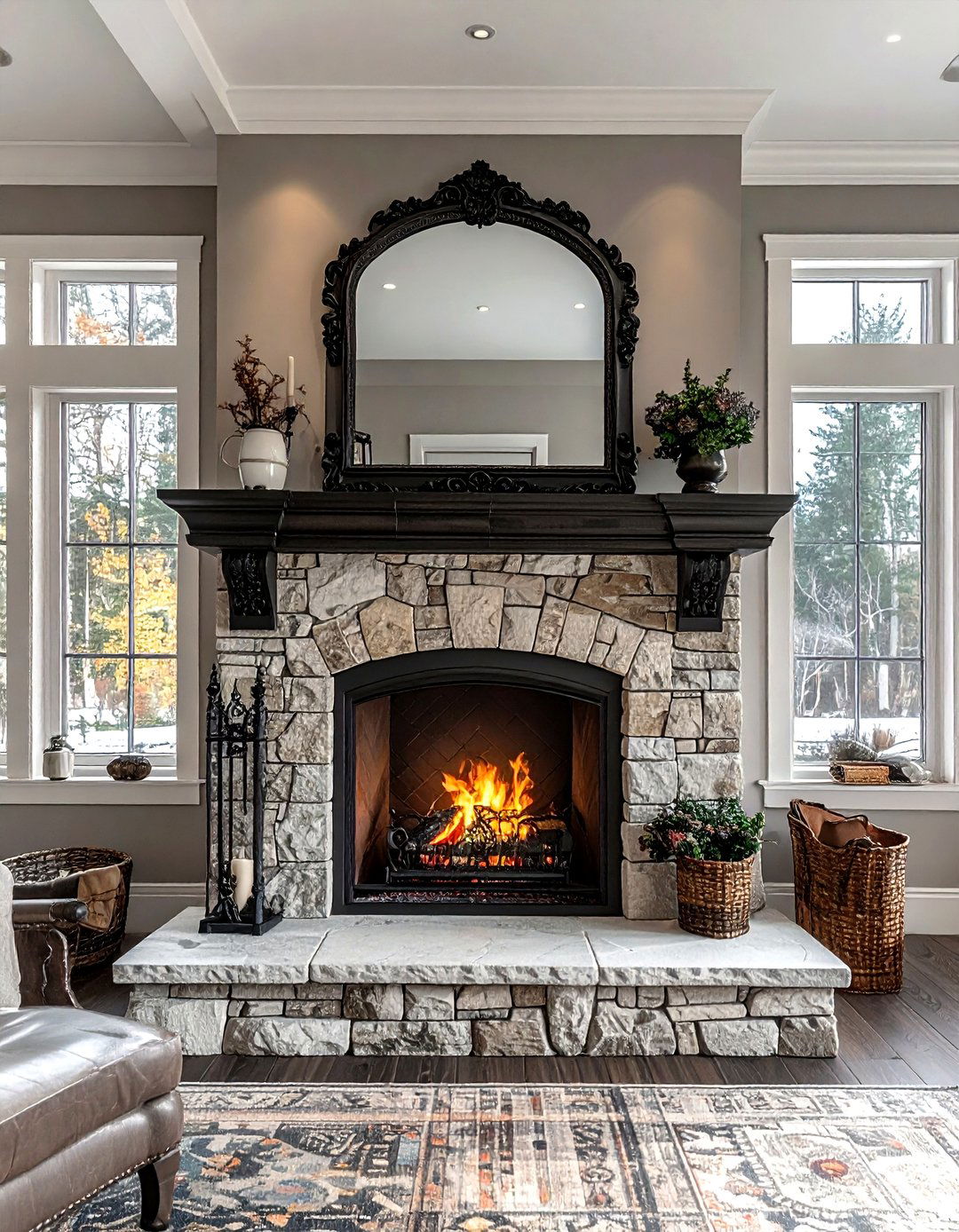 Fireplace Focal Point - 30 living room photography ideas