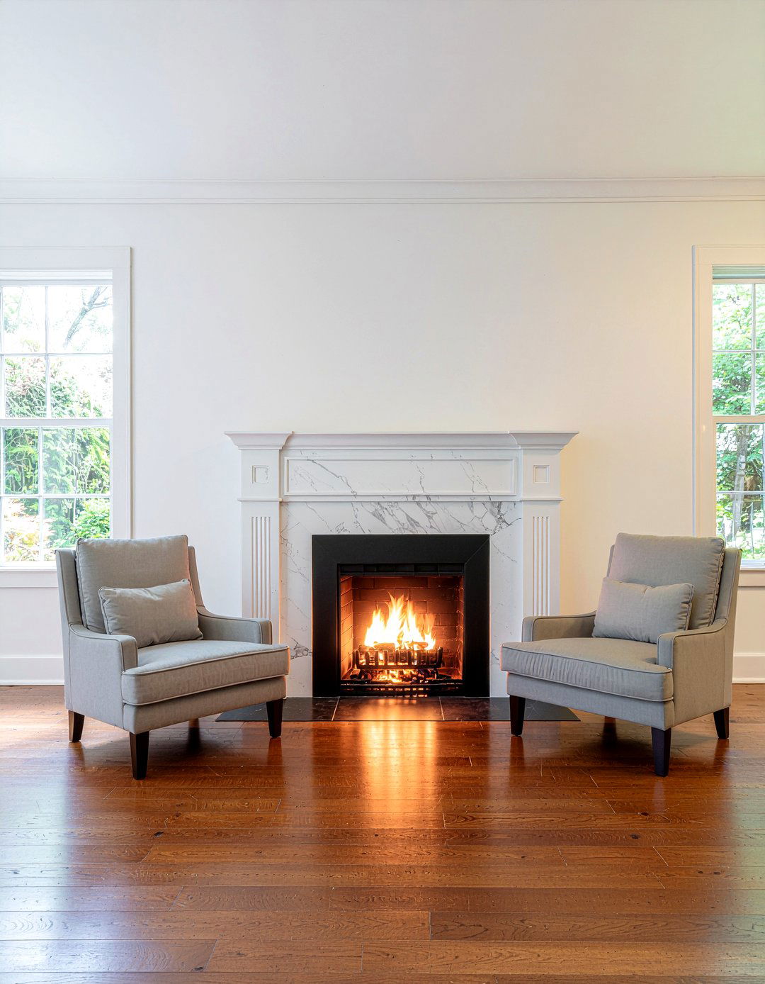 Fireplace Focal Point - 30 townhouse living room ideas