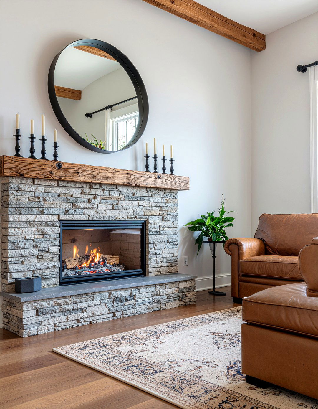 Fireplace Mantel - 30 living room upgrade ideas