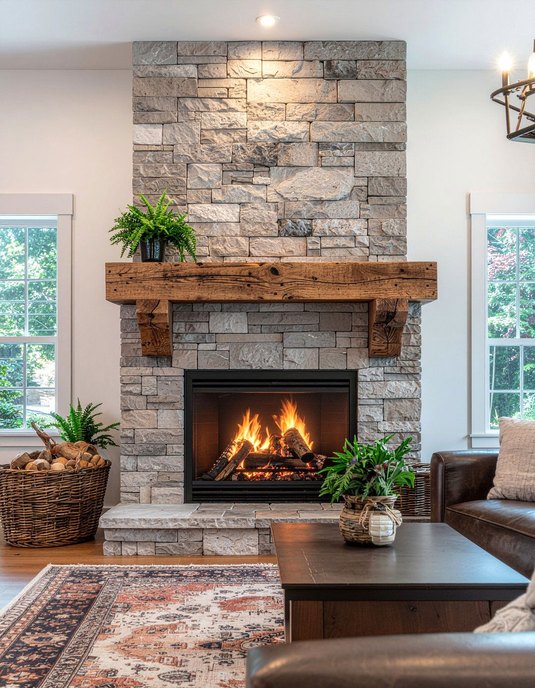 Fireplace Mantel Corbels - 30 living room corbel ideas