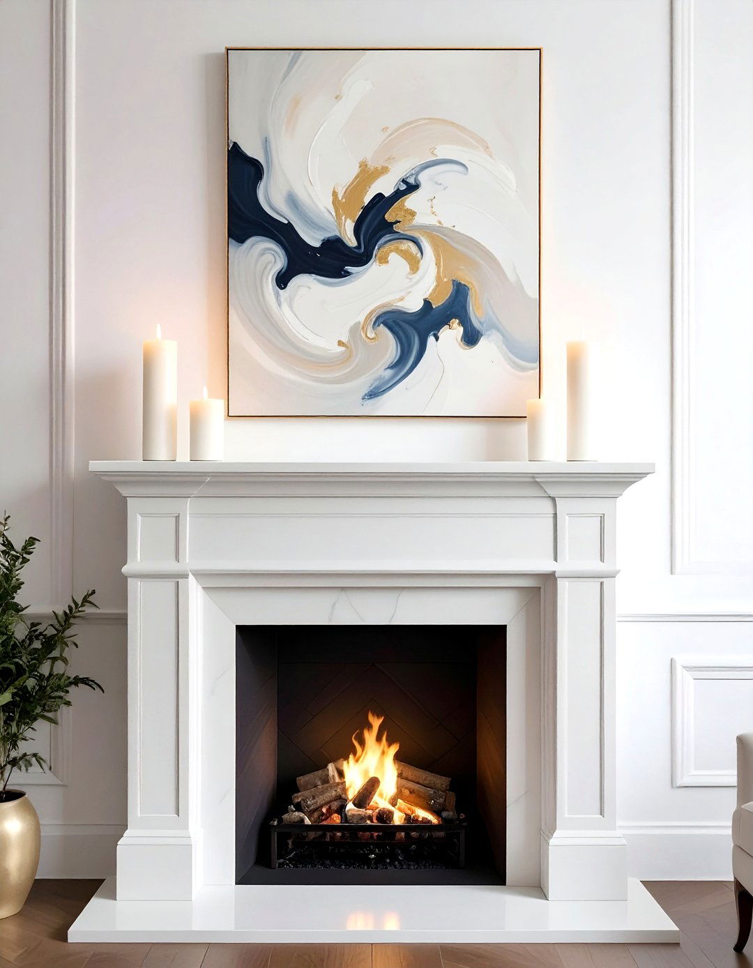 Fireplace Mantel Decor - 30 simple decor change ideas