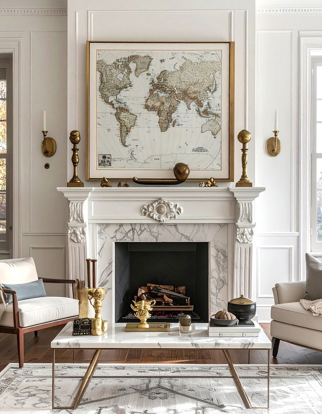 Fireplace Mantel Decor - 30 souvenir display ideas