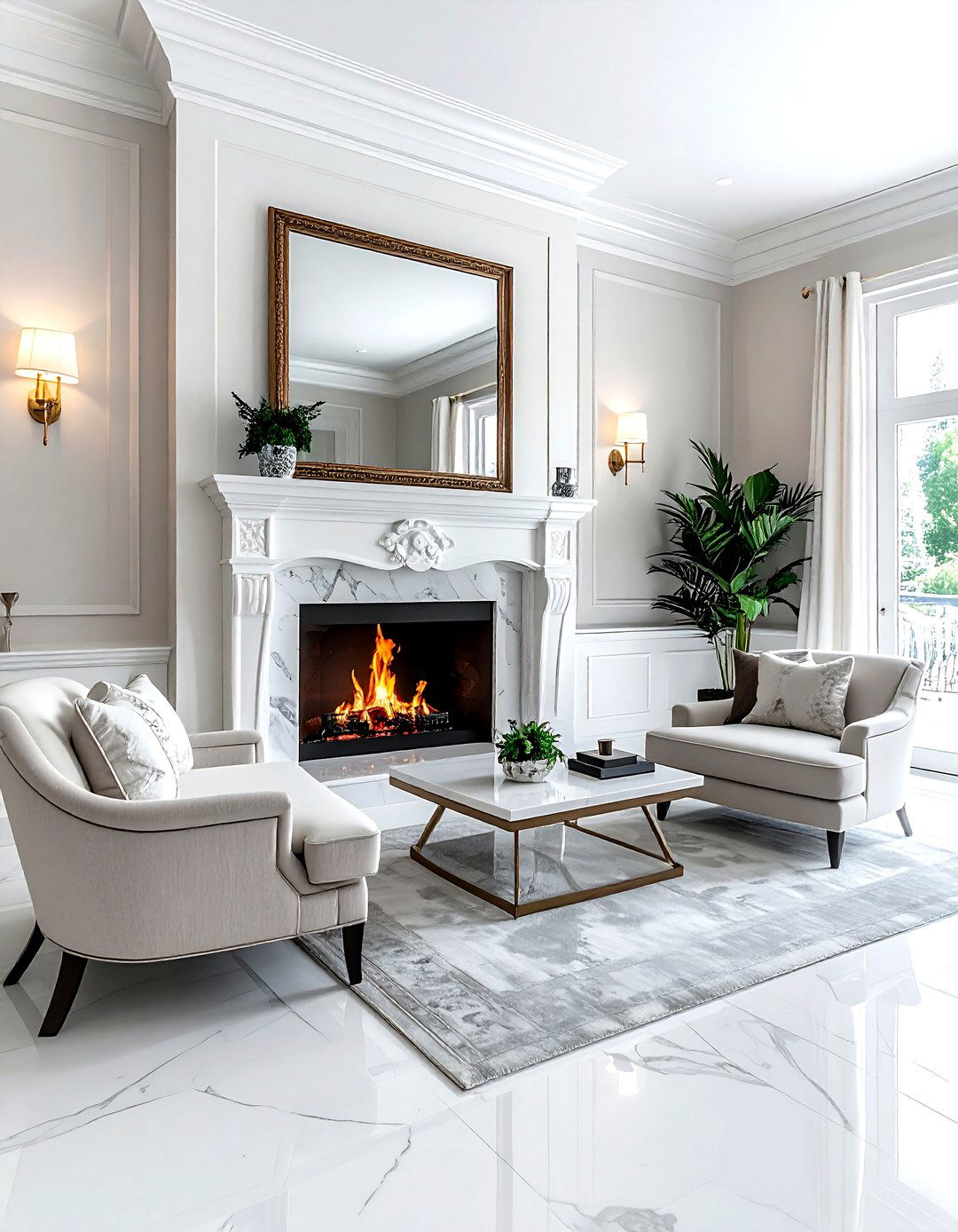 Fireplace Mantel Surround - 30 living room trim ideas