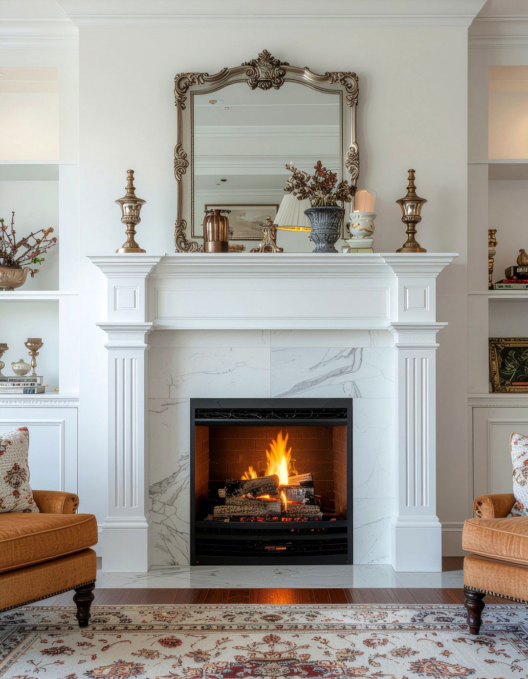 Fireplace Mantel Trim - 30 living room trim work ideas