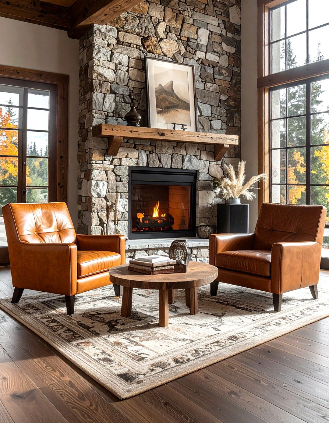 Fireplace Seating Arrangement - 30 living room with sitting area ideas