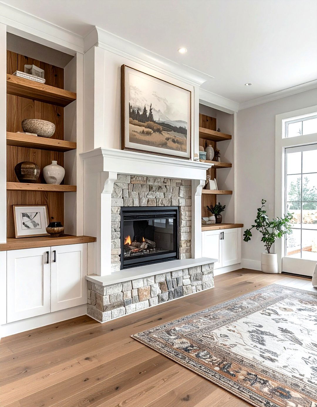 Fireplace built in shelving - 30 living room built-in shelves