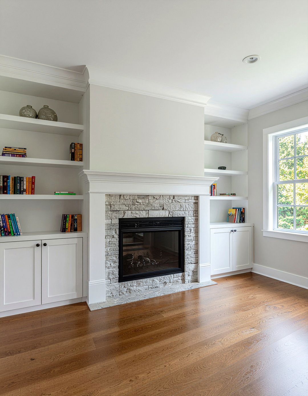 Fireplace built in shelving - 30 living room built-in bookcases