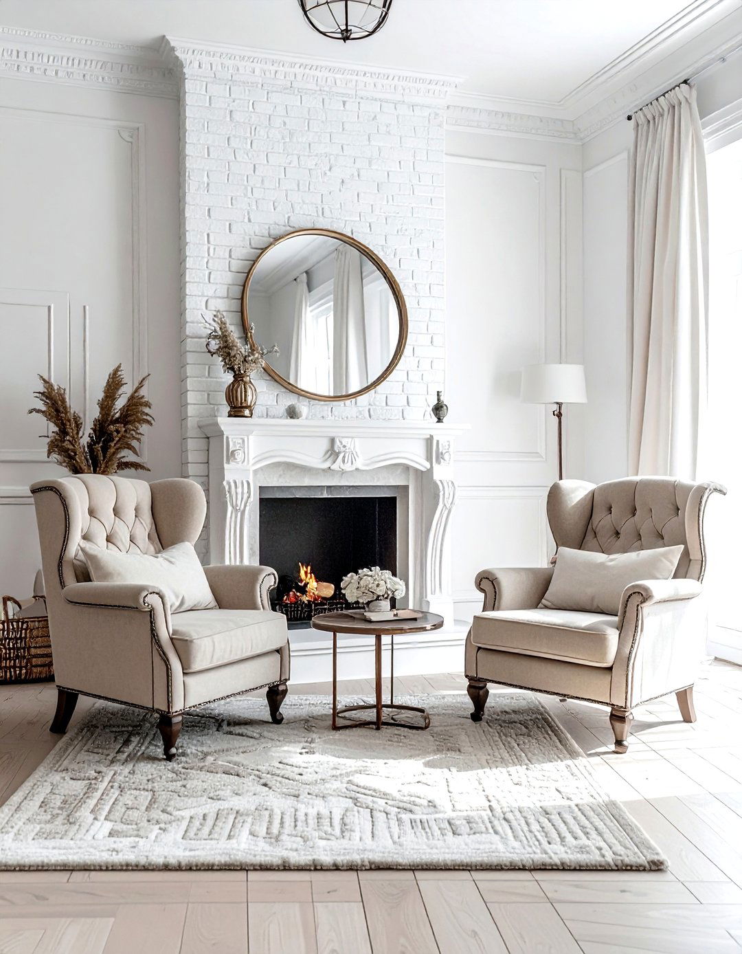 Fireplace focal point - 30 living room staging ideas