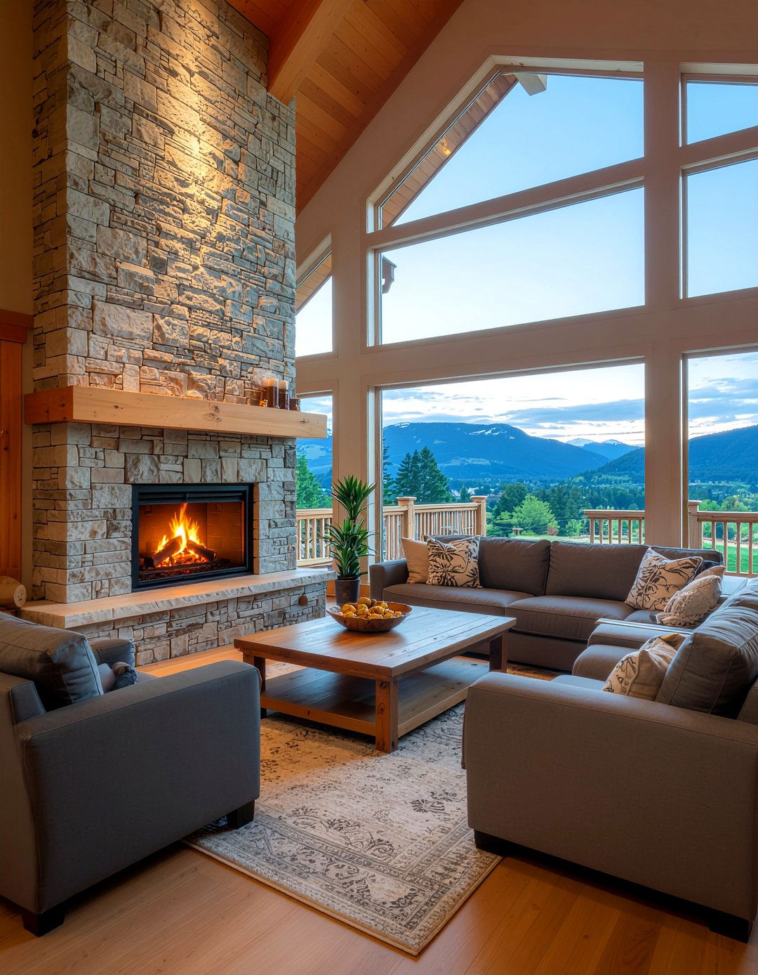 Fireplace living room - 30 model home living room ideas