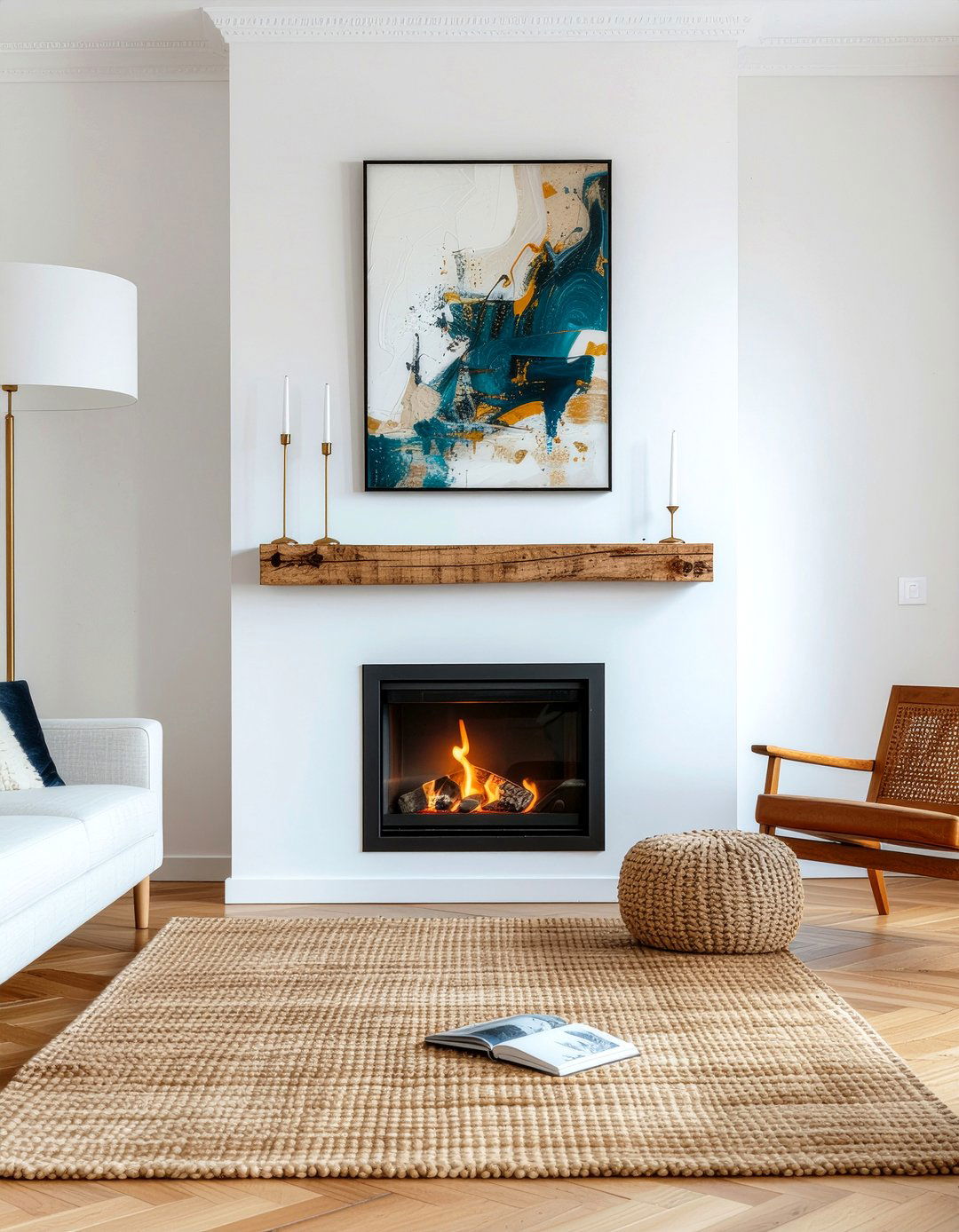 Fireplace makeover - 30 living room renovation ideas