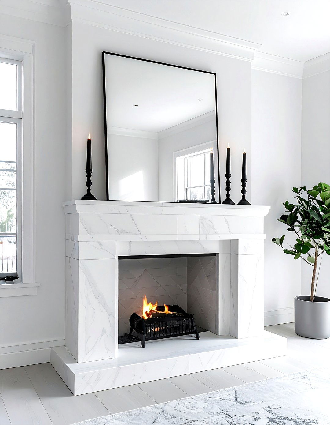 Fireplace mantel - 30 decor improvement ideas