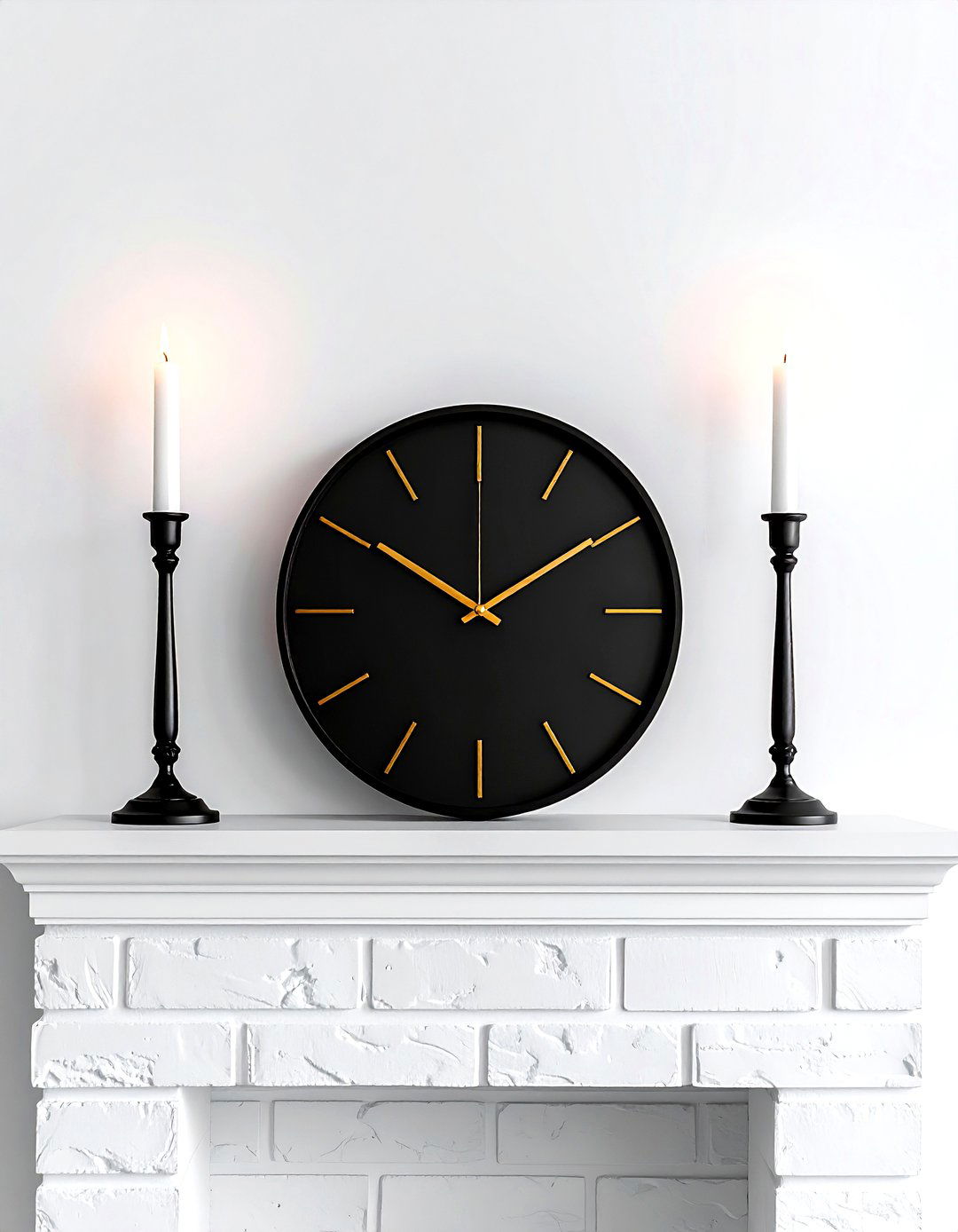 Fireplace mantel clock - 30 decor finishing touch ideas