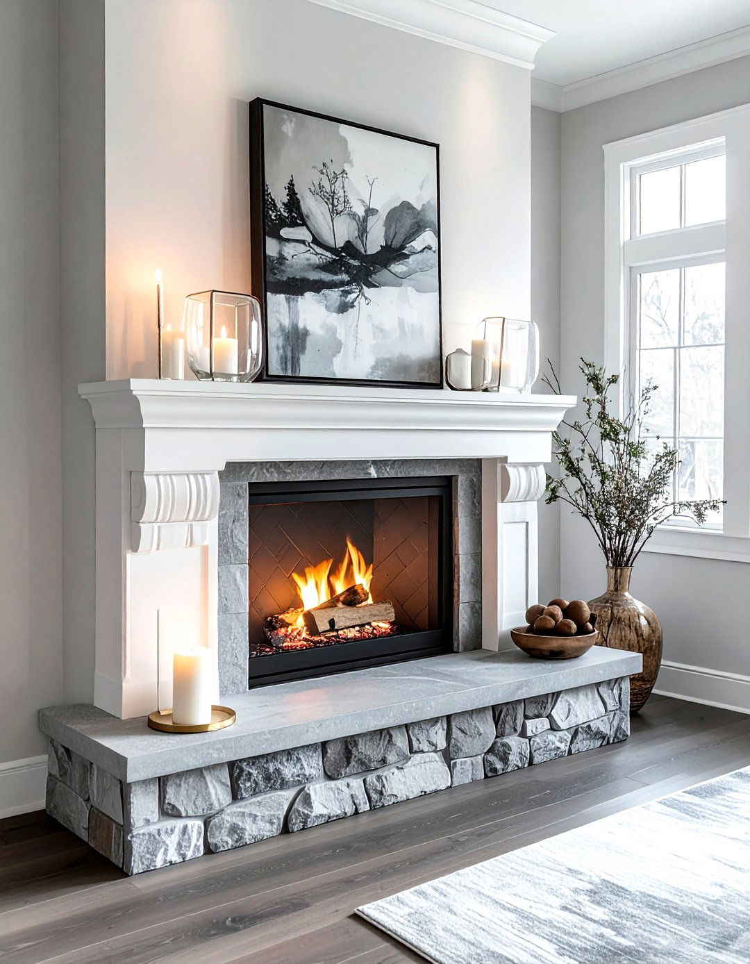 Fireplace mantel decor - 30 decorating tips