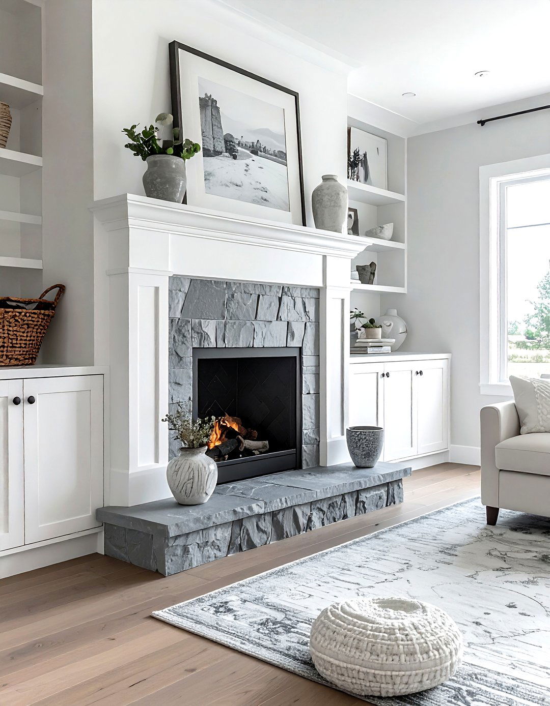 Fireplace surround cabinet - 30 living room built-in cabinets