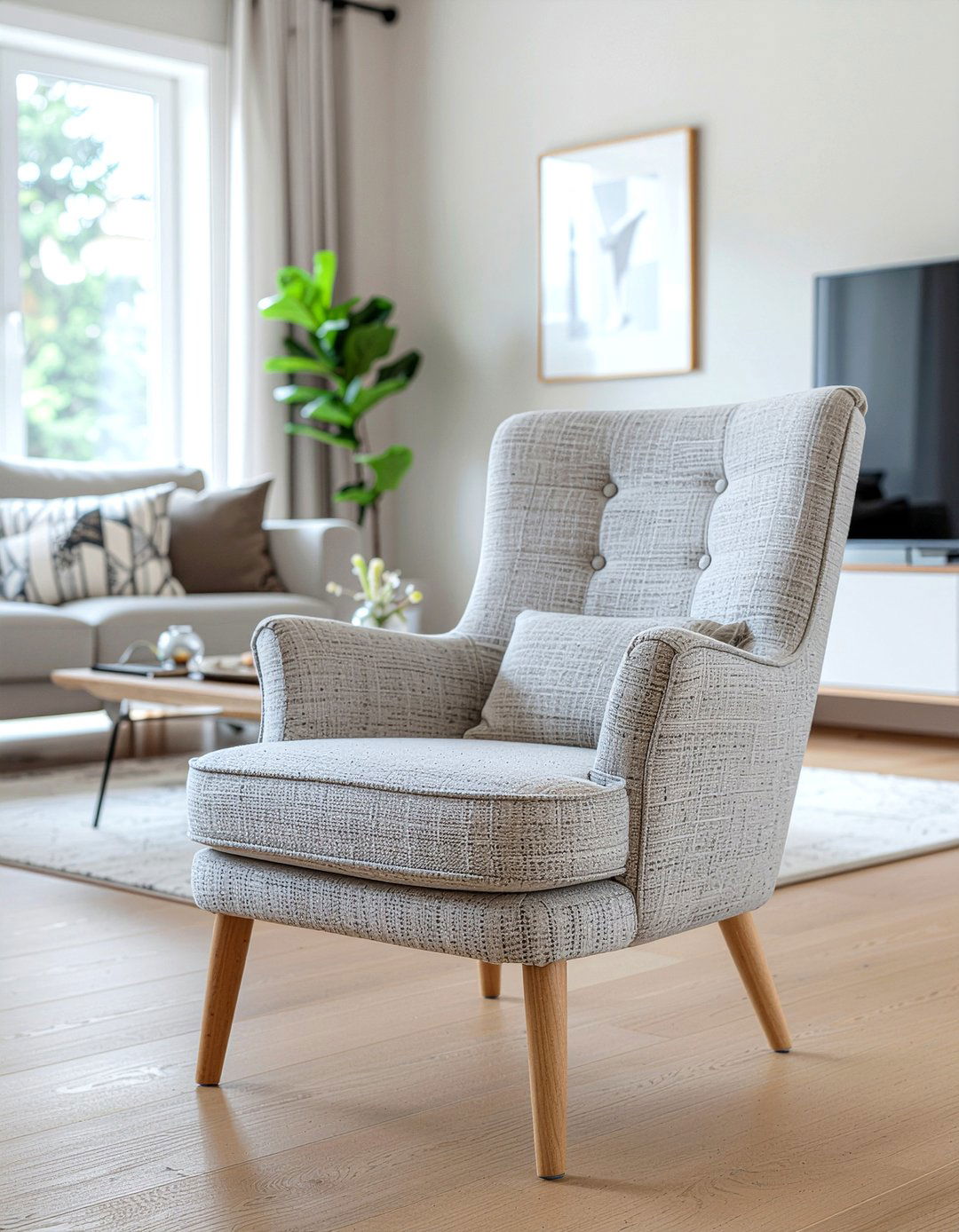 Firm seat cushion - 30 senior friendly living room ideas