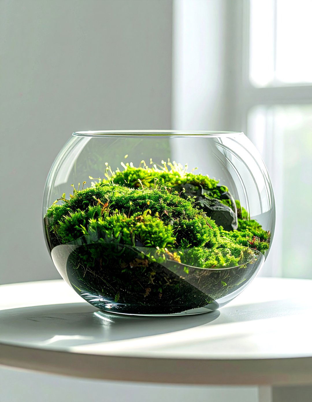 Fishbowl glass vase - 30 glass vase ideas