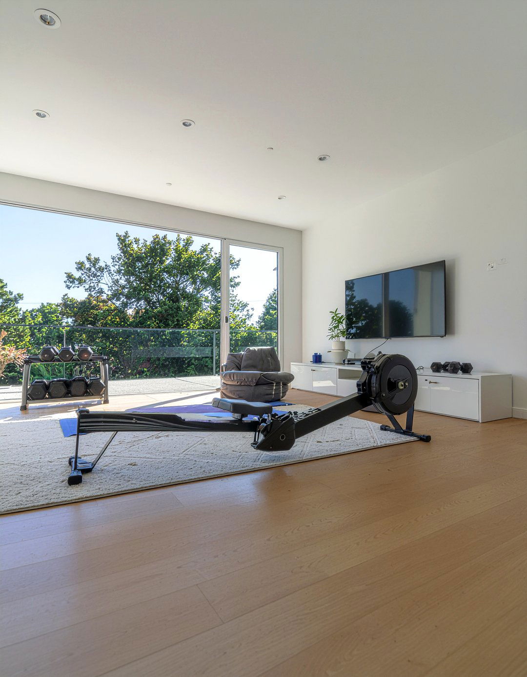 Fitness Area - 30 man cave living room ideas