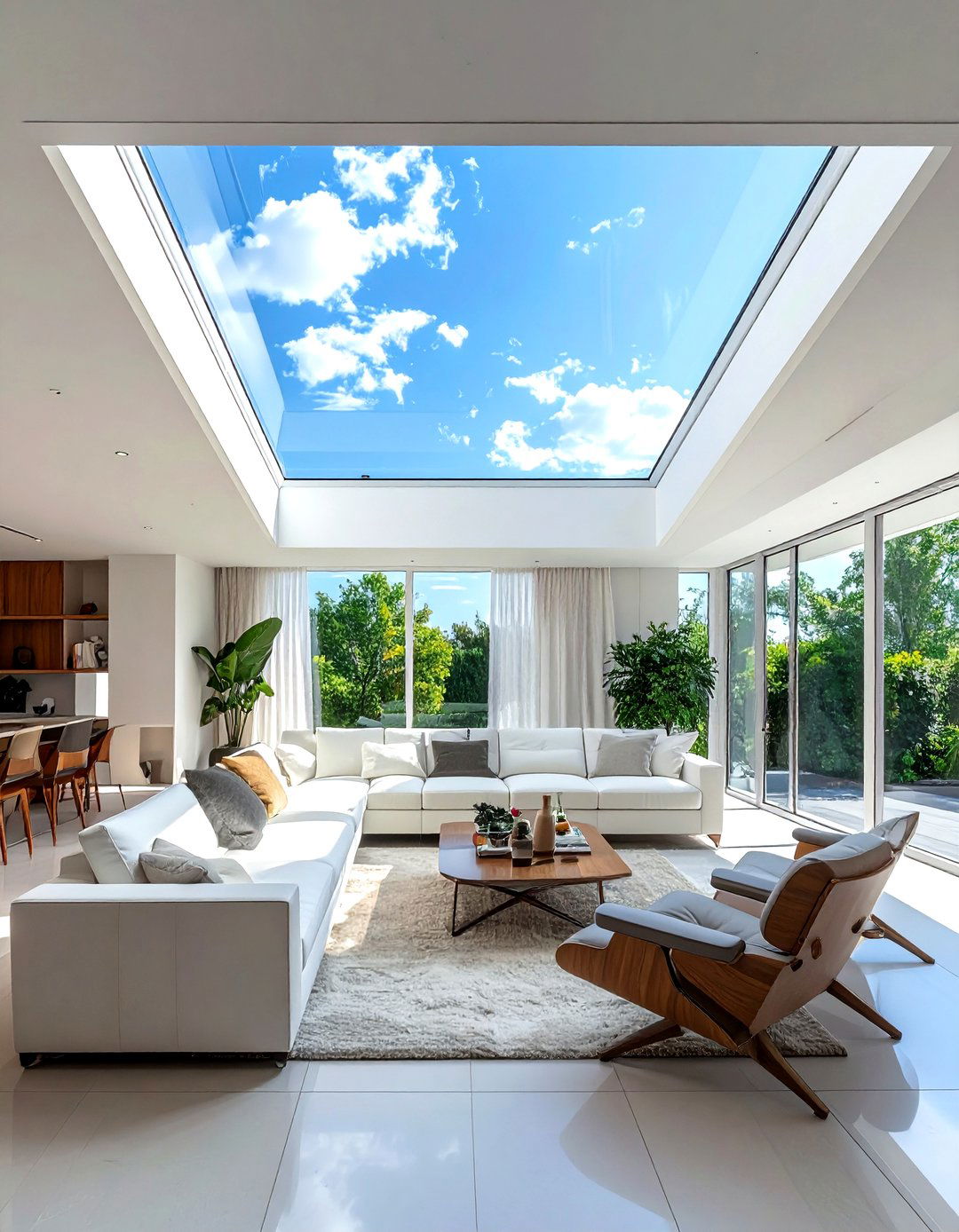 Fixed Glass Living Room Skylight - 30 living room skylights