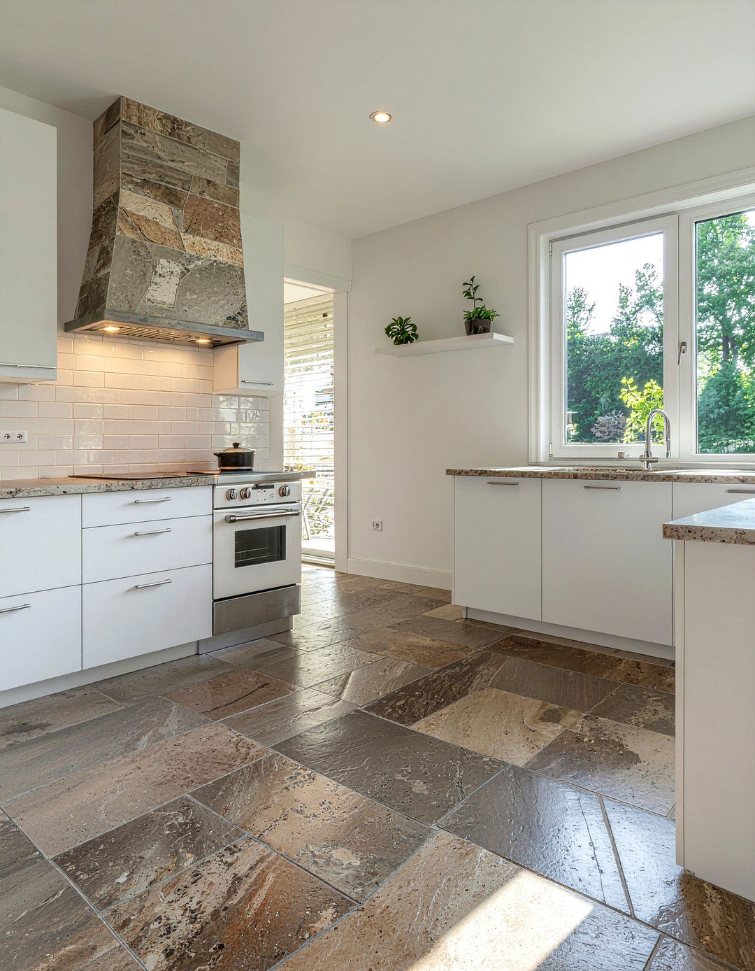 Flagstone Kitchen Flooring - 30 English farmhouse kitchen ideas