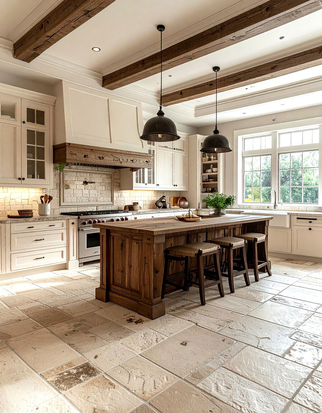 Flagstone flooring - 30 Georgian kitchen ideas