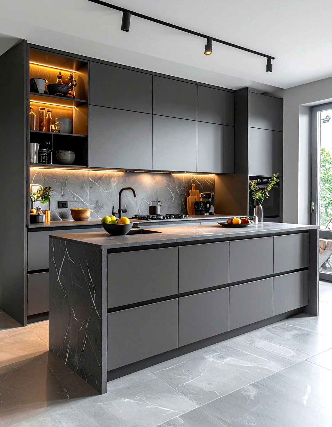 Flat Panel Cabinets - 30 small kitchen cabinet ideas