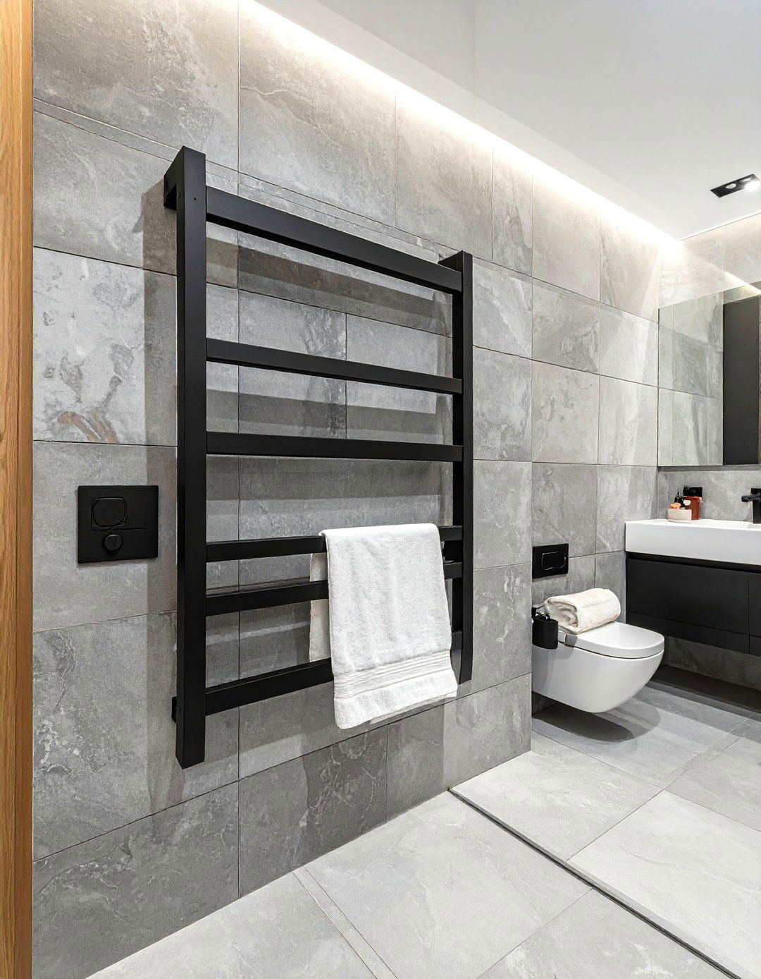 Flat bar towel warmer - 30 towel warmer ideas