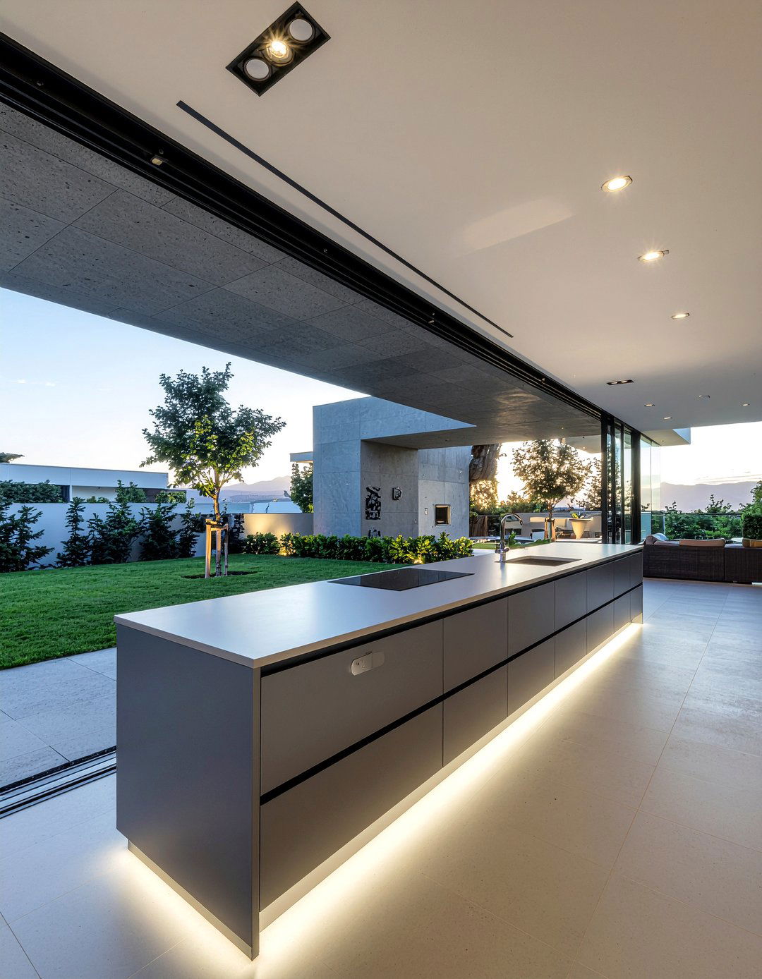 Flat panel modern cabinets - 30 outdoor kitchen cabinet ideas