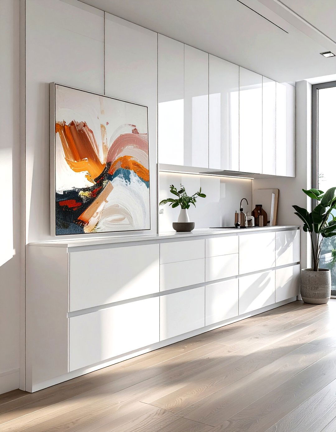 Flat panel storage wall - 30 living room built-in cabinets