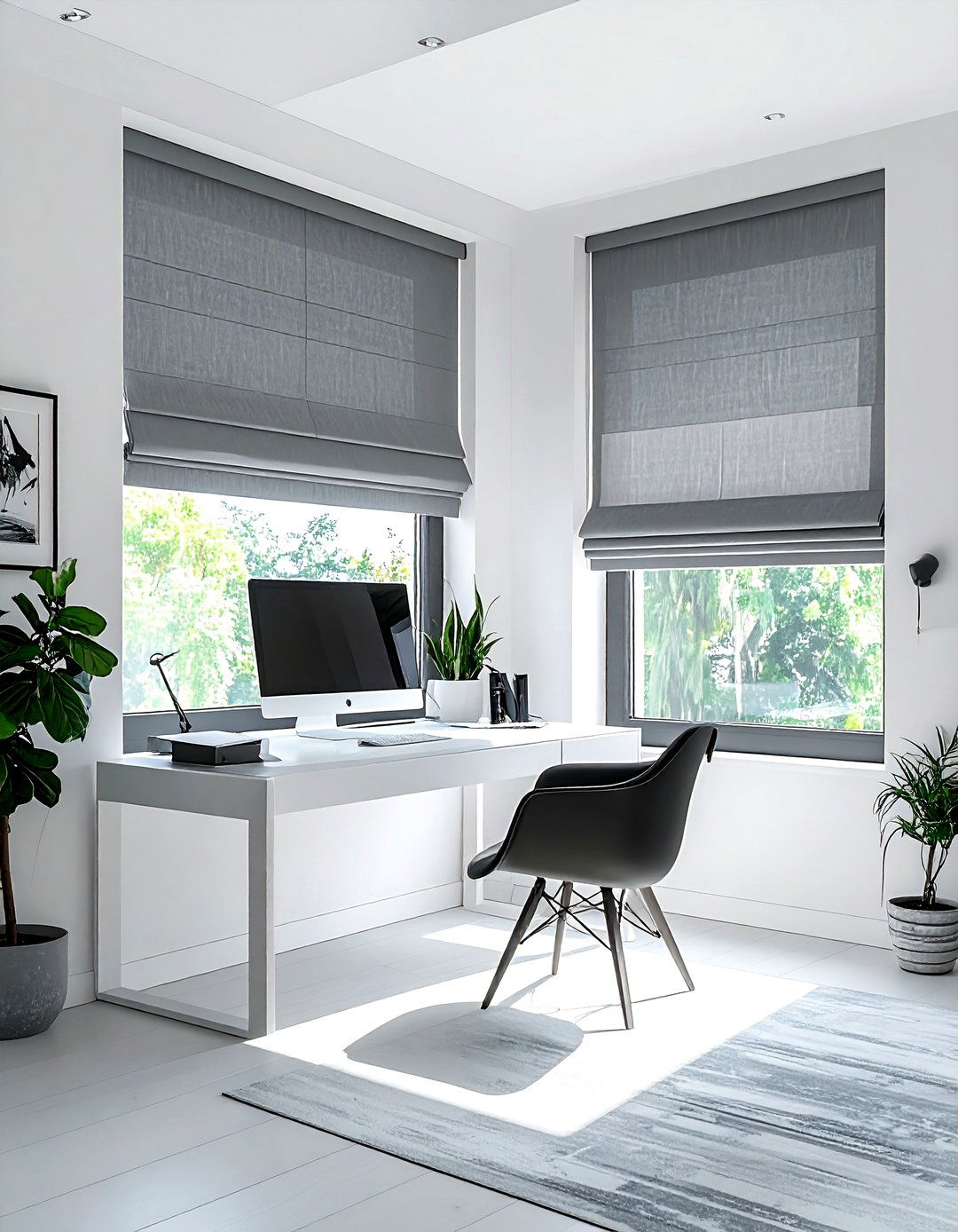 Flat roman shade - 30 roman shade ideas