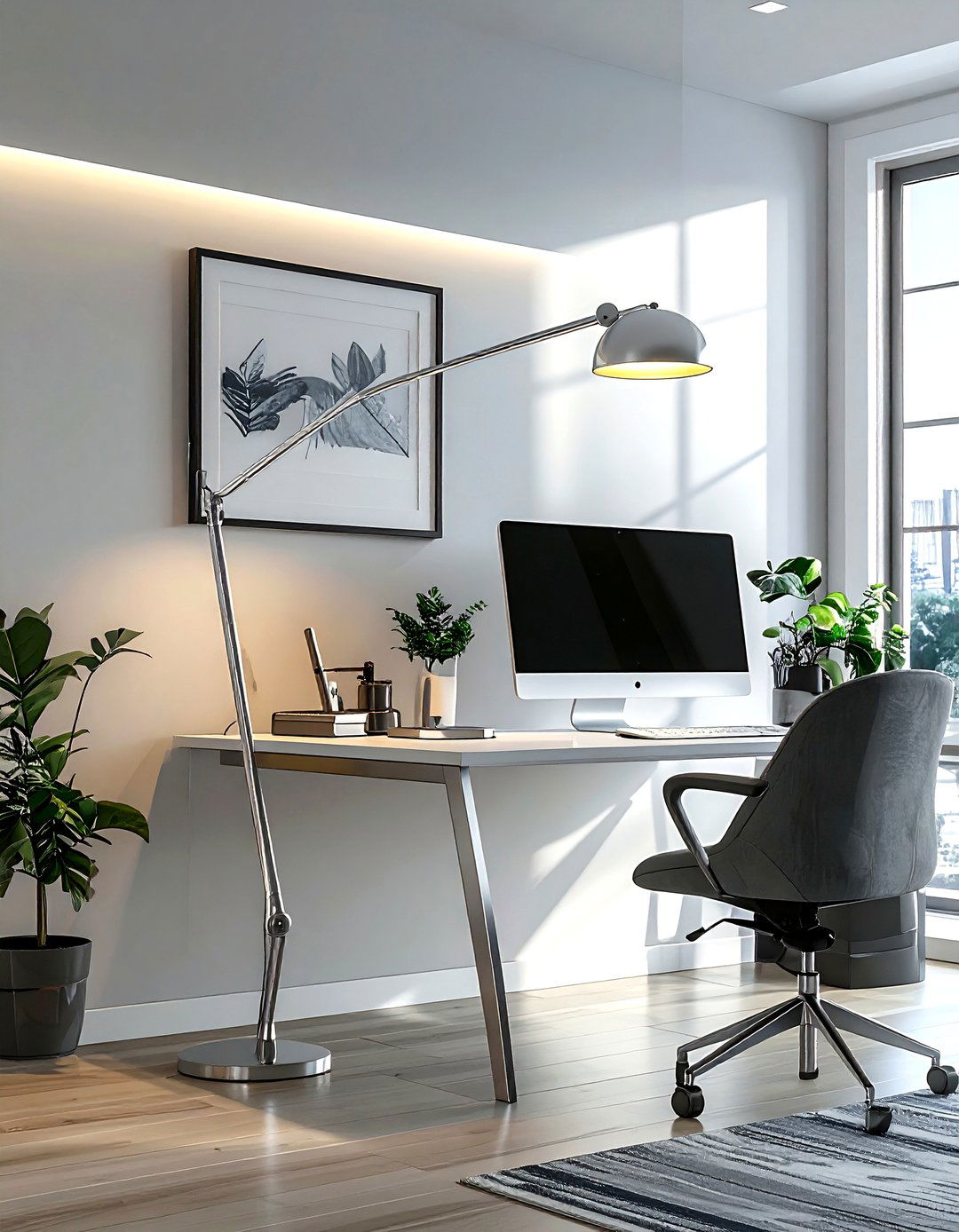 Flexible Neck Lamp - 30 living room task lighting ideas